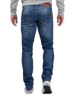 Cipo & Baxx regular fit Jeans Herren Stonewashed CD386 Blue W34/L34