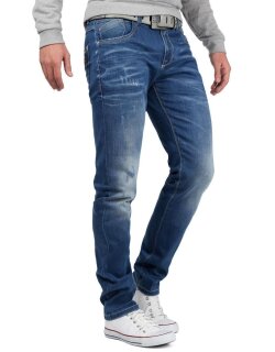 Cipo & Baxx regular fit Jeans Herren Stonewashed CD386 Blue W34/L34