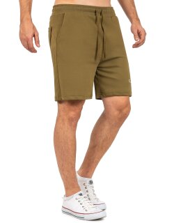 Reichstadt regular fit Shorts Herren Marken-Stick Khaki XL - 23RS043