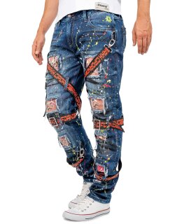 Cipo & Baxx Herren Jeans CD716 Blau W38/L32