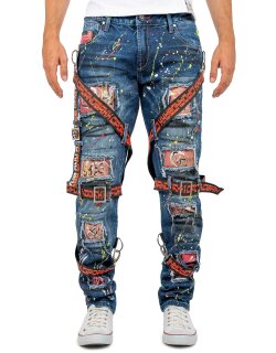 Cipo & Baxx Herren Jeans CD716 Blau W42/L32