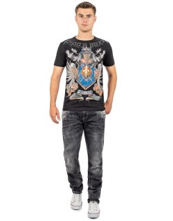Cipo & Baxx Slim Fit T-Shirt  CT743 Black L