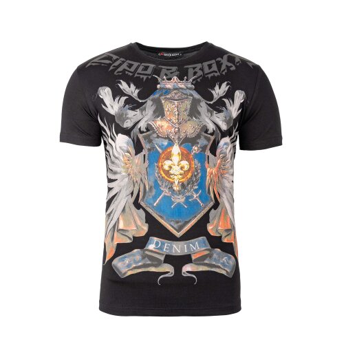 Cipo & Baxx Slim Fit T-Shirt  CT743 Black XXL