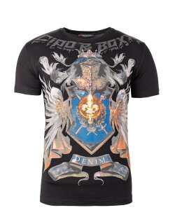 Cipo & Baxx Slim Fit T-Shirt  CT743 Black XXL