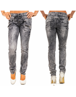 Cipo & Baxx Damen Jeans WD431 Black W26/L34
