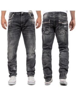 Cipo & Baxx Herren Jeans CD719 Schwarz W32/L32