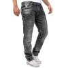 Cipo & Baxx straight fit Jeans Herren Stonewashed CD719 Black W32/L32