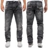 Cipo & Baxx straight fit Jeans Herren Stonewashed CD719 Black W38/L32