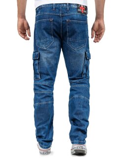 Cipo & Baxx regular fit Jeans Herren Stonewashed CD798 Blue