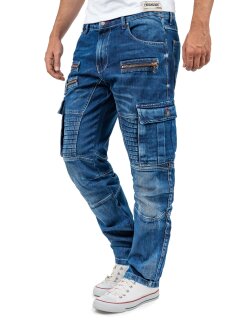 Cipo & Baxx regular fit Jeans Herren Stonewashed CD798 Blue