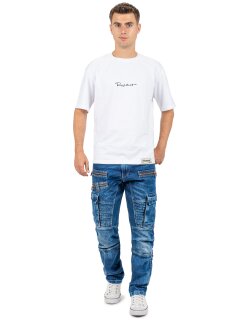 Cipo & Baxx regular fit Jeans Herren Stonewashed CD798 Blue