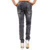 Cipo & Baxx straight fit Jeans Damen Stonewashed WD477 Black W30/L34