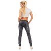 Cipo & Baxx straight fit Jeans Damen Stonewashed WD477 Black W30/L34