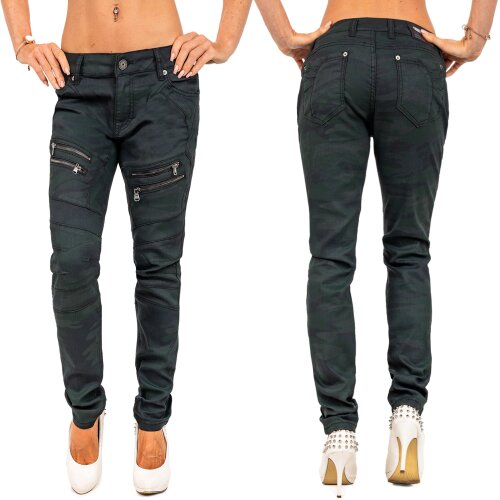 Cipo & Baxx Slim Fit Jeans Damen Ohne Waschung   - WD501