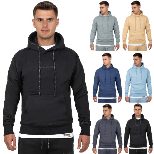 Reichstadt regular fit Hoodie Herren Marken-Stick   - 23RS034