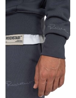 Reichstadt Regular Fit Hoodie Herren Marken-Stick 23RS034 Anthracite M