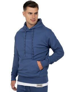 Reichstadt Regular Fit Hoodie Herren Marken-Stick 23RS034 Dark Blue XL