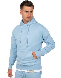 Reichstadt Regular Fit Hoodie Herren Marken-Stick 23RS034 Baby Blue XL