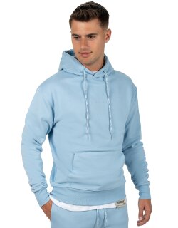 Reichstadt regular fit Hoodie Herren Marken-Stick Baby Blue XL - 23RS034