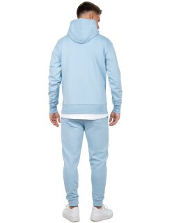 Reichstadt regular fit Hoodie Herren Marken-Stick Baby Blue XL - 23RS034