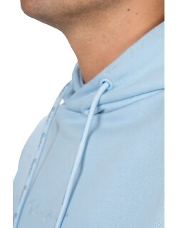 Reichstadt regular fit Hoodie Herren Marken-Stick Baby Blue XL - 23RS034