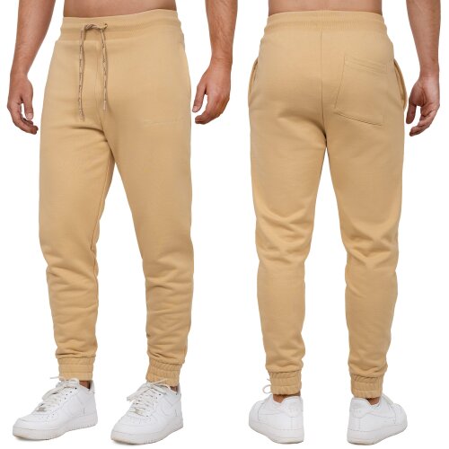 Reichstadt regular fit Jogginghose Herren Marken-Stick Beige XL - 23RS035