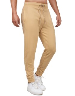 Reichstadt regular fit Jogginghose Herren Marken-Stick Beige XL - 23RS035