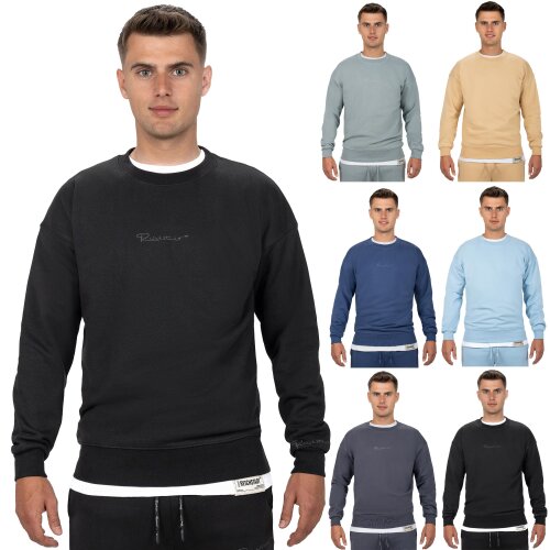 Reichstadt regular fit Pullover Herren Logo-Stitching   - 23RS037