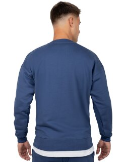 Reichstadt regular fit Pullover Herren Logo-Stitching Dark Blue 4XL - 23RS037