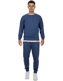 Reichstadt regular fit Pullover Herren Logo-Stitching Dark Blue 4XL - 23RS037