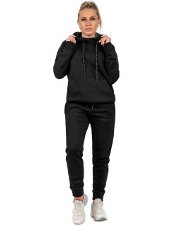 Reichstadt Relaxed Fit Hoodie Damen Marken-Stick 23RSW038 Black XL