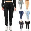 Reichstadt slim fit Jogginghose Damen Marken-Stick   - 23RSW039