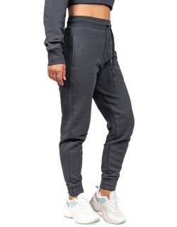 Reichstadt slim fit Jogginghose Damen Marken-Stick 23RSW039 Anthracite 4XL
