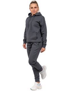 Reichstadt slim fit Jogginghose Damen Marken-Stick 23RSW039 Anthracite 4XL