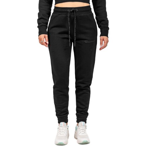 Reichstadt slim fit Jogginghose Damen Marken-Stick Black XL - 23RSW039