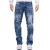 Kosmo Lupo Regular Fit Jeans Herren Stonewashed  KM130 Blue W31/L32