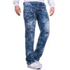 Kosmo Lupo Regular Fit Jeans Herren Stonewashed  KM130 Blue W31/L32