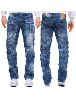 Kosmo Lupo Regular Fit Jeans Herren Stonewashed  KM130...
