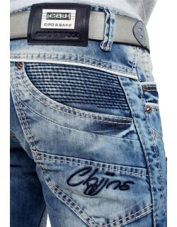 Cipo & Baxx regular fit Jeans Herren Stonewashed C1150 Blue