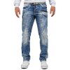 Cipo & Baxx Regular Fit Jeans Herren Stonewashed C1150 Blue W38/L32