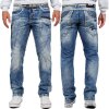 Cipo & Baxx Regular Fit Jeans Herren Stonewashed C1150 Blue W33/L34