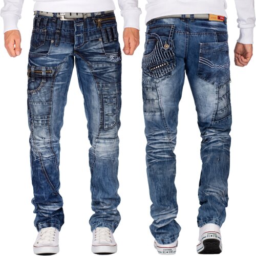 Kosmo Lupo Herren Jeans KM020 W32/L32